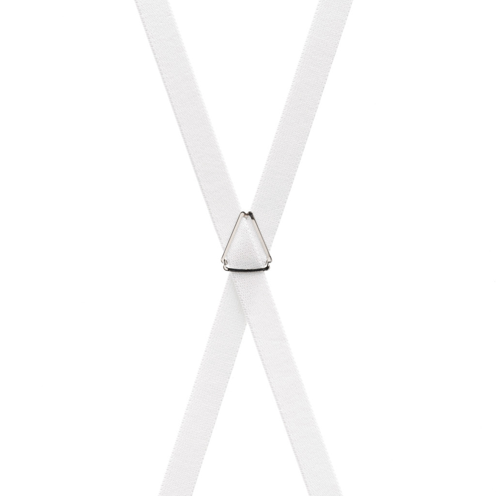 WHITE Thin SuspendersSuspenderStore
