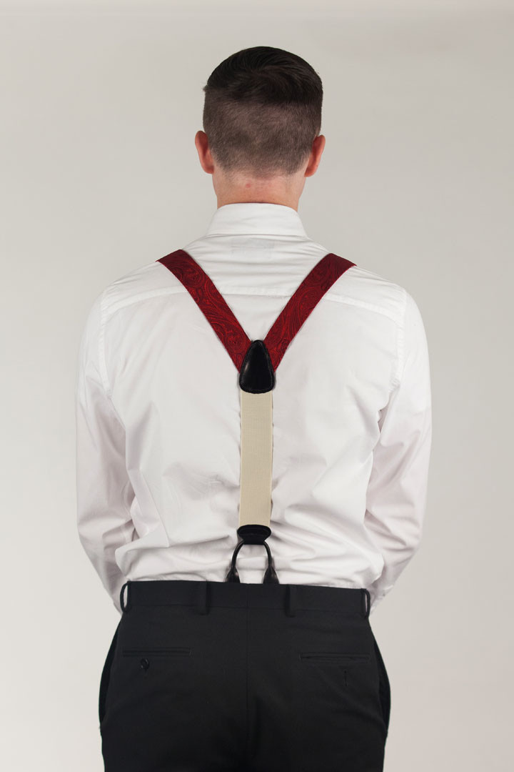 Paisley Silk Suspenders and Braces|SuspenderStore