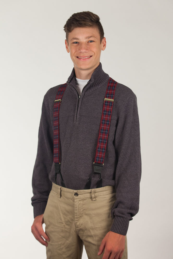 Plaid Suspenders, Plaid Button Suspenders SuspenderStore