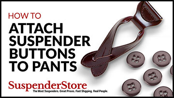 How to Attach Suspender Buttons to Pants