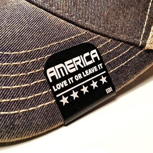 America Love it or Leave it Brim-it is a great addition to any hat America Love it or Leave it Brim-it is a great addition to any hat