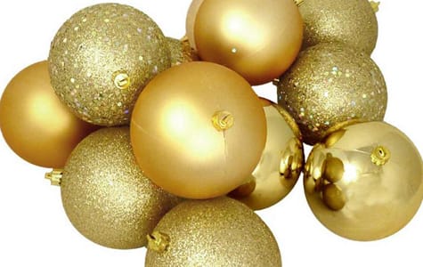 large gold ball christmas ornaments