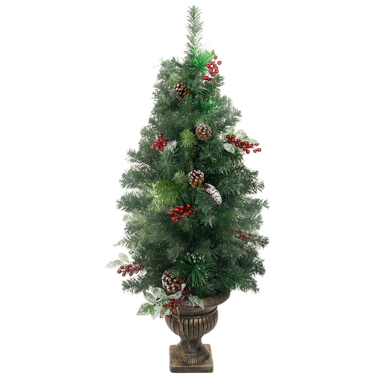 4 potted pre decorated frosted pine cone berry and twig artificial christmas tree unlit 31453837 - Pre Decorated Artificial Christmas Trees 4 potted pre decorated frosted pine cone berry and twig artificial christmas tree unlit 31453837 - Pre Decorated Artificial Christmas Trees