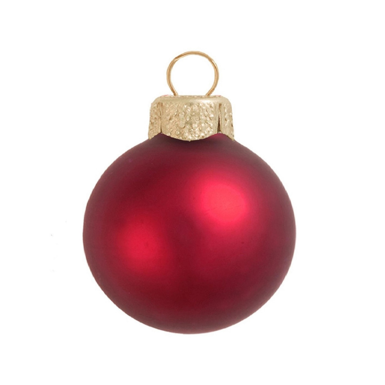 12ct matte red xmas glass ball christmas ornaments 2 75 70mm