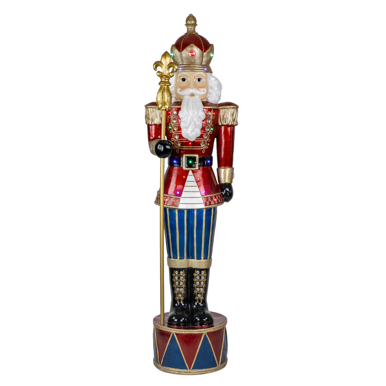6 led lighted commercial grade jeweled nutcracker with scepter fiberglass christmas decoration 32263316 - Commercial Outdoor Lighted Christmas Decorations 6 led lighted commercial grade jeweled nutcracker with scepter fiberglass christmas decoration 32263316 - Commercial Outdoor Lighted Christmas Decorations