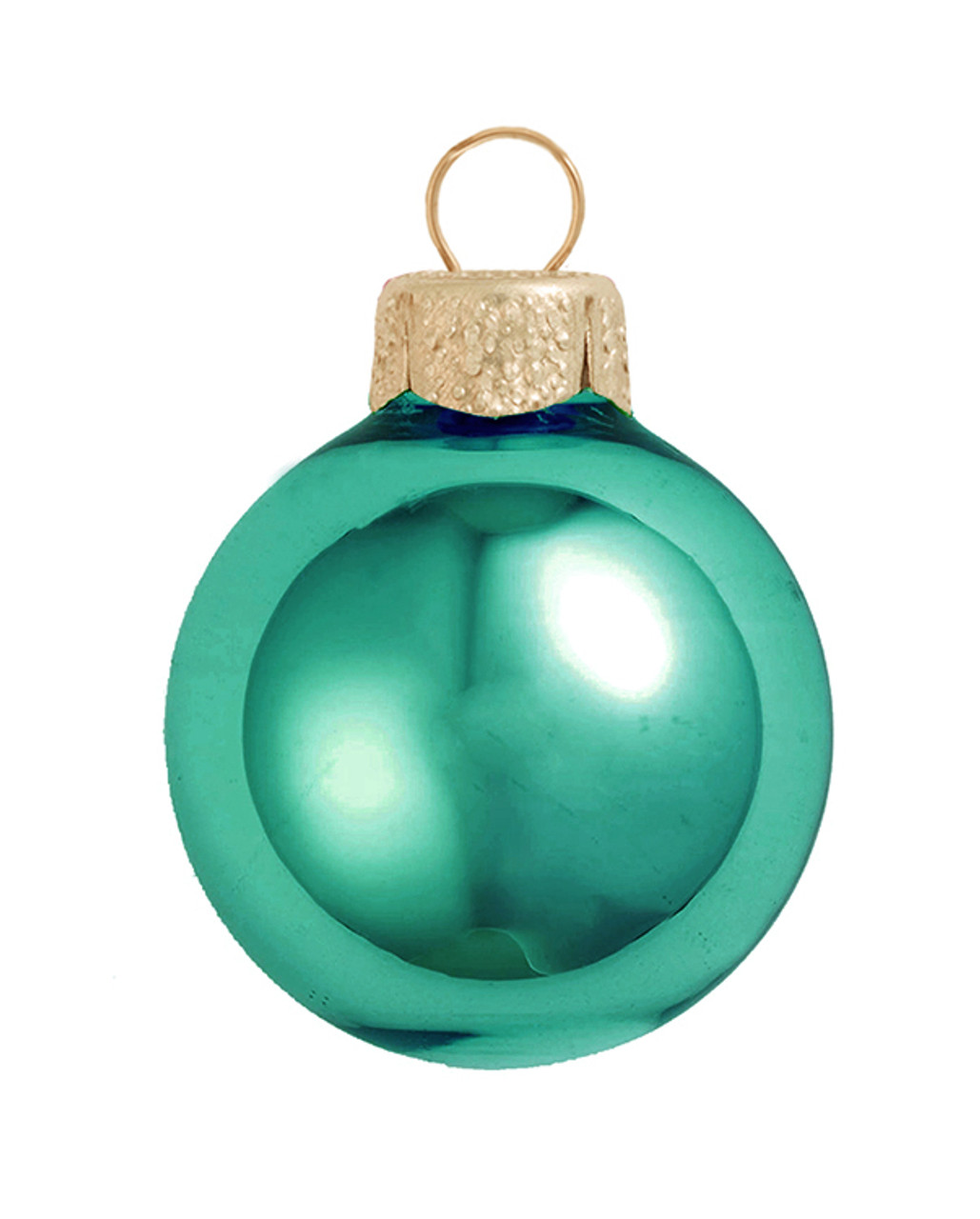 2ct Shiny Turquoise Blue Glass Ball Christmas Ornaments 6" (150mm ...