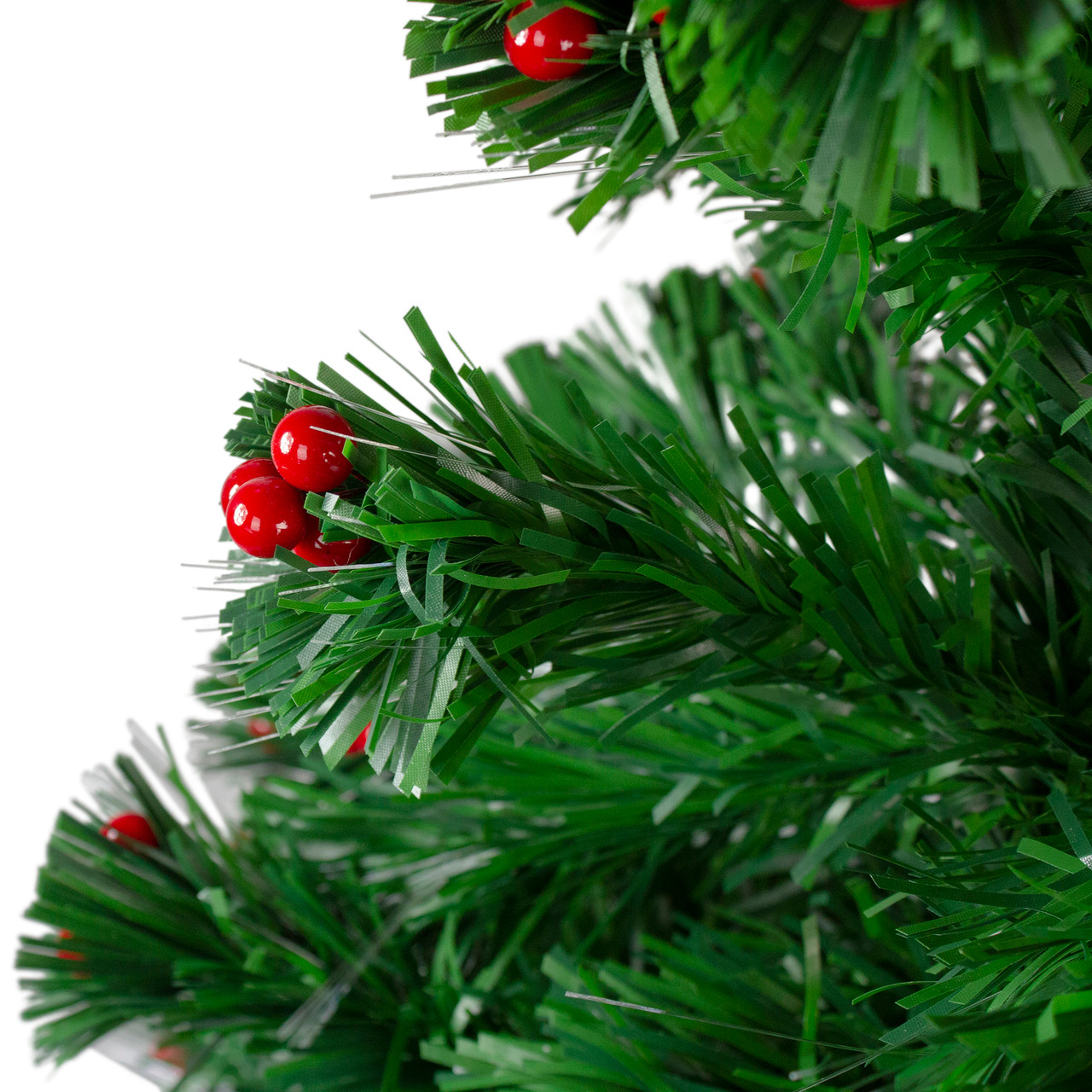 4 pre lit color changing fiber optic artficial christmas tree with red berries 31466428 - Red Berry Christmas Tree Decorations 4 pre lit color changing fiber optic artficial christmas tree with red berries 31466428 - Red Berry Christmas Tree Decorations