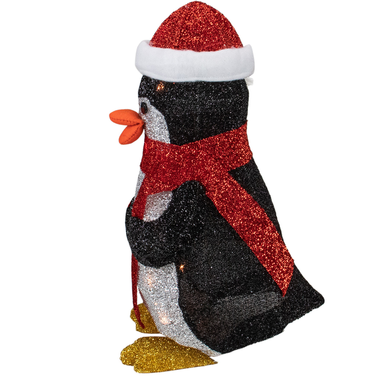195 lighted tinsel penguin with santa hat christmas outdoor decoration 31457966 - Lighted Penguin Outdoor Christmas Decoration 195 lighted tinsel penguin with santa hat christmas outdoor decoration 31457966 - Lighted Penguin Outdoor Christmas Decoration