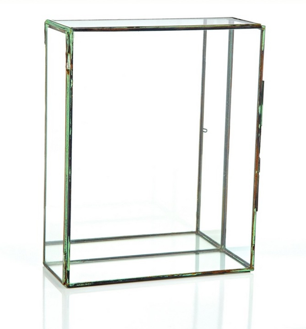 10 Table Top Rectangular Glass Terrarium With Mirror Hinged Door 10 Table Top Rectangular Glass Terrarium With Mirror And Hinged Door 31517824