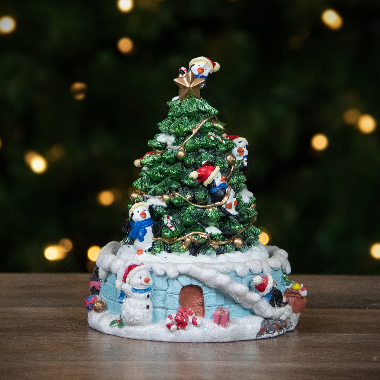 6 animated penguin and christmas tree winter scene rotating musical decoration 32259947 - Musical Animated Christmas Decorations 6 animated penguin and christmas tree winter scene rotating musical decoration 32259947 - Musical Animated Christmas Decorations