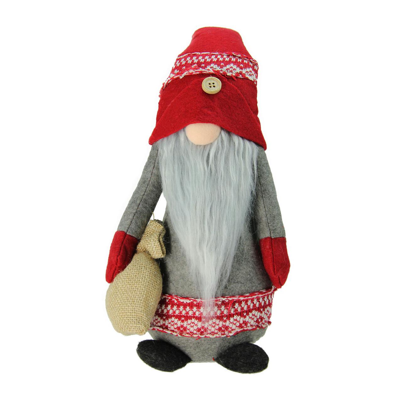 Download 25" Plush Red & Gray Nordic Santa Christmas Gnome with ...
