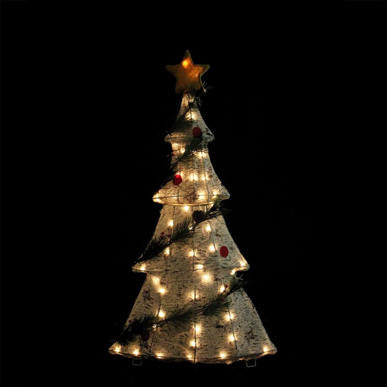 42 lighted 2 d country rustic birch christmas tree decoration clear lights 32277516 - Christmas Decorations Led Ornaments 42 lighted 2 d country rustic birch christmas tree decoration clear lights 32277516 - Christmas Decorations Led Ornaments