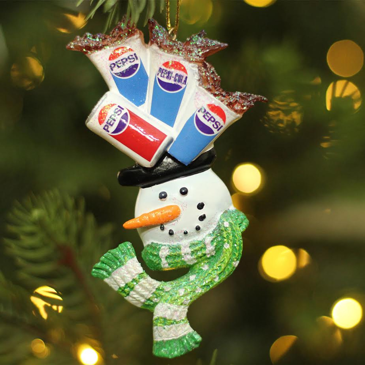 4 quot glittered snowman head balancing pepsi christmas 4 quot glittered snowman head balancing pepsi christmas