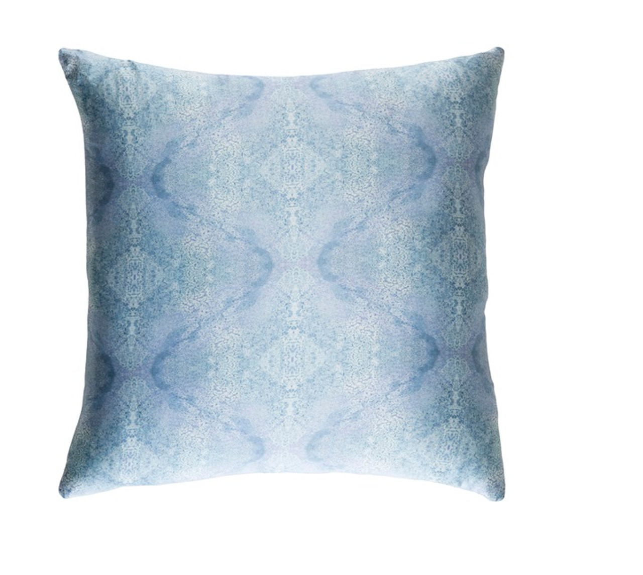 18? Icy & Ribbon Blue Woven Decorative Throw Pillow-Down Filler Christmas Central
