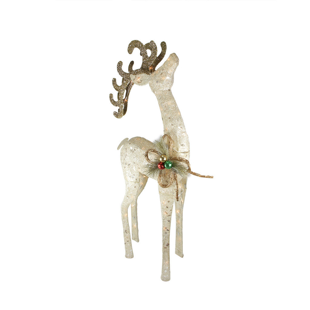 cool white outdoor reindeer
