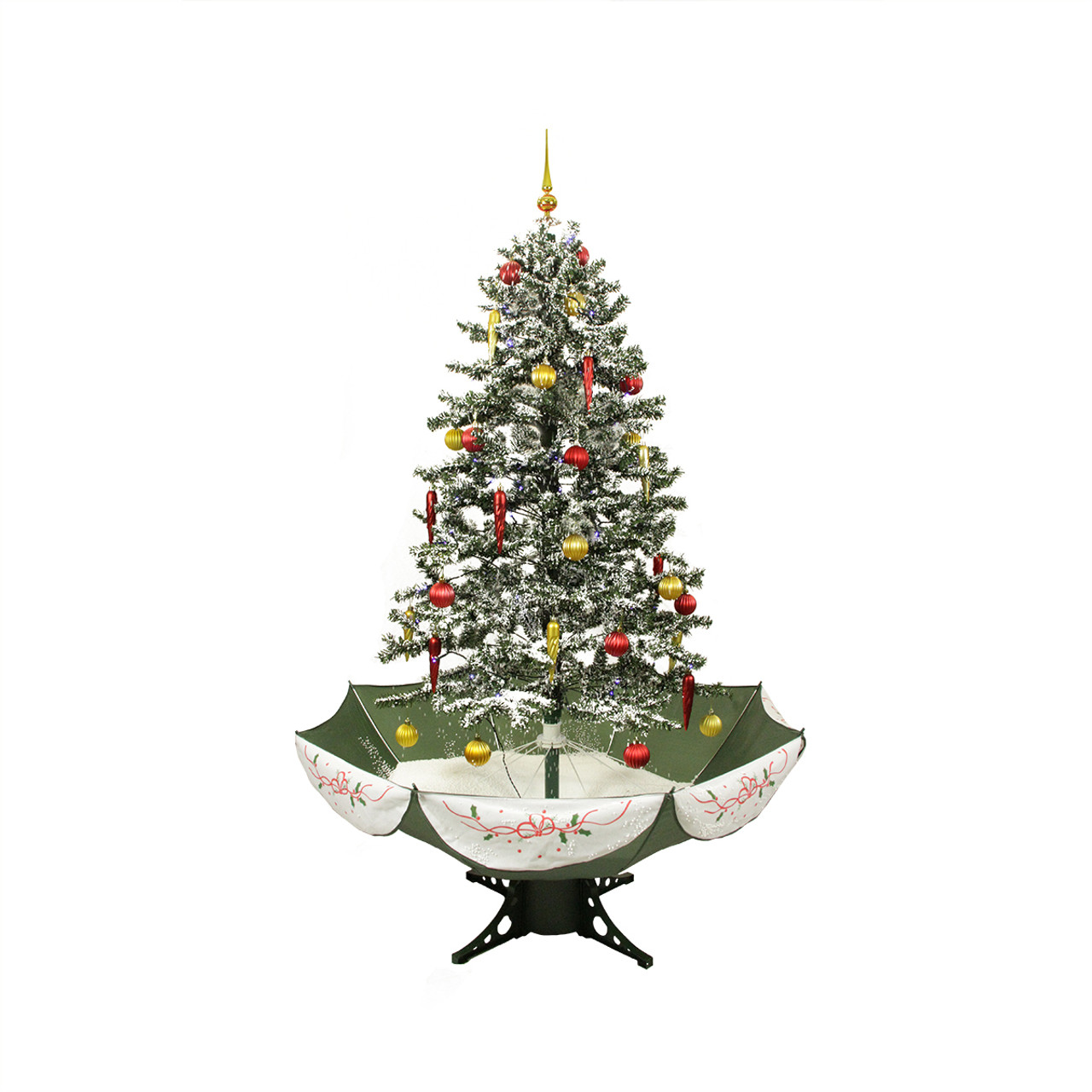 55 Pre Lit Musical Snowing Artificial Christmas Tree With Umbrella Base 55 Pre Lit Musical Snowing Artificial Christmas Tree With Umbrella Base