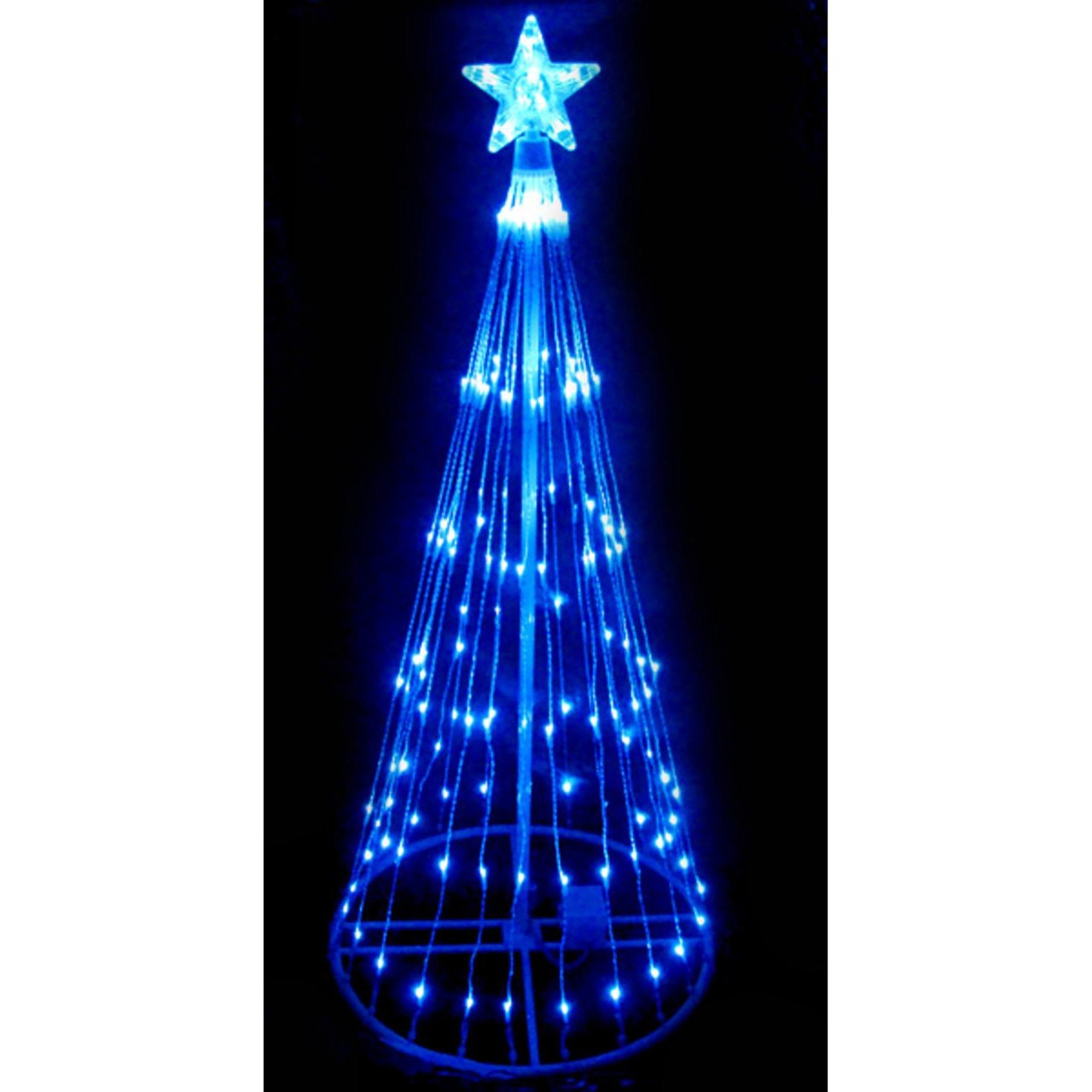4 blue led light show cone christmas tree lighted outdoor decoration 32605111 - Lighted Outdoor Christmas Trees 4 blue led light show cone christmas tree lighted outdoor decoration 32605111 - Lighted Outdoor Christmas Trees