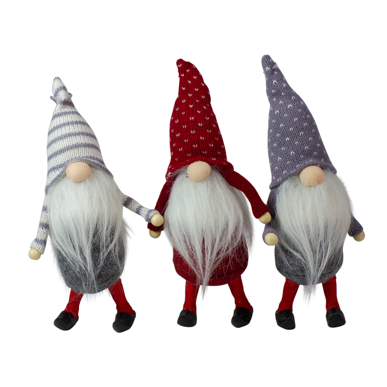 set of 3 red white and gray santa gnome christmas ornaments 10 32283467 - Gnome Christmas Decorations set of 3 red white and gray santa gnome christmas ornaments 10 32283467 - Gnome Christmas Decorations