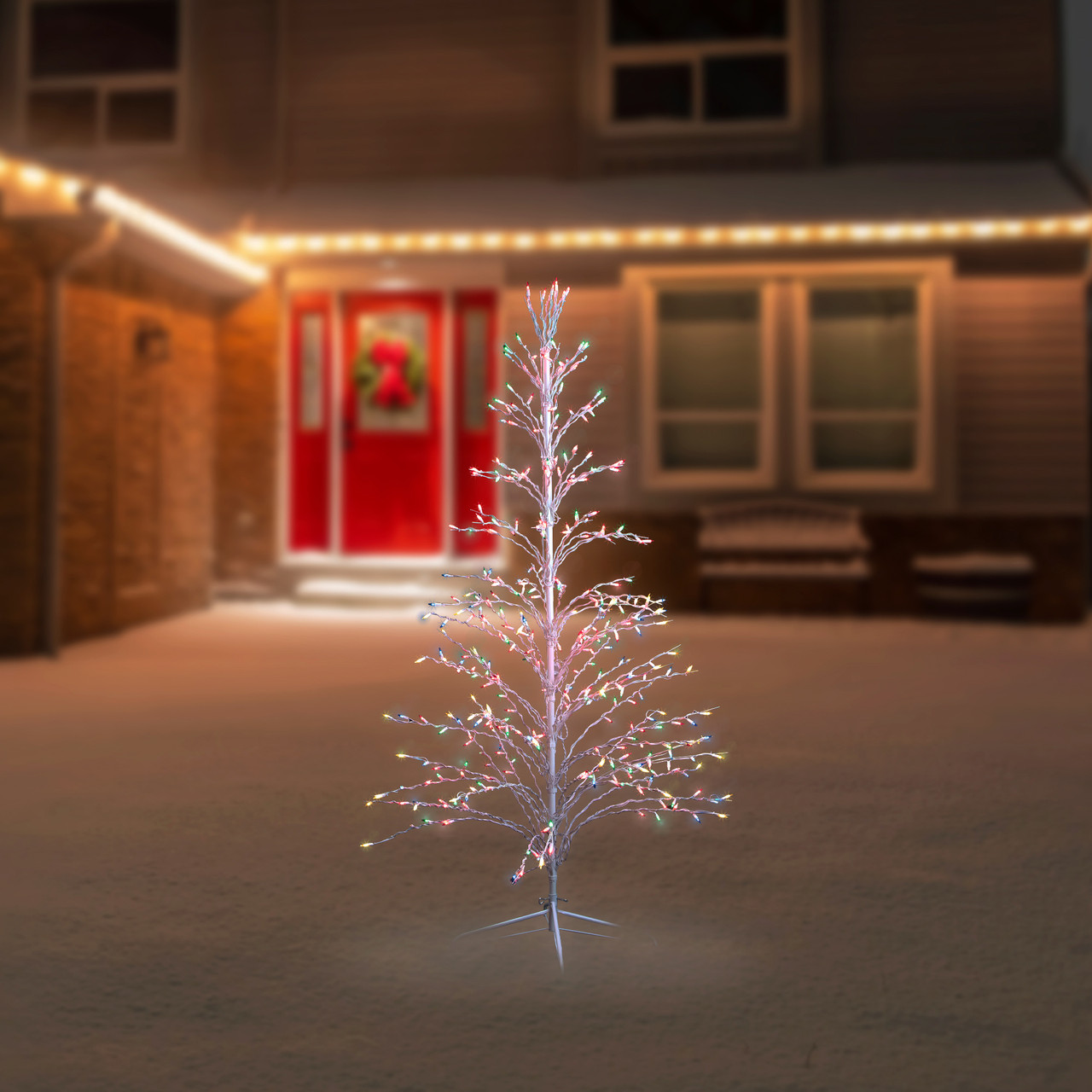 White Wire Outdoor Christmas Lights 