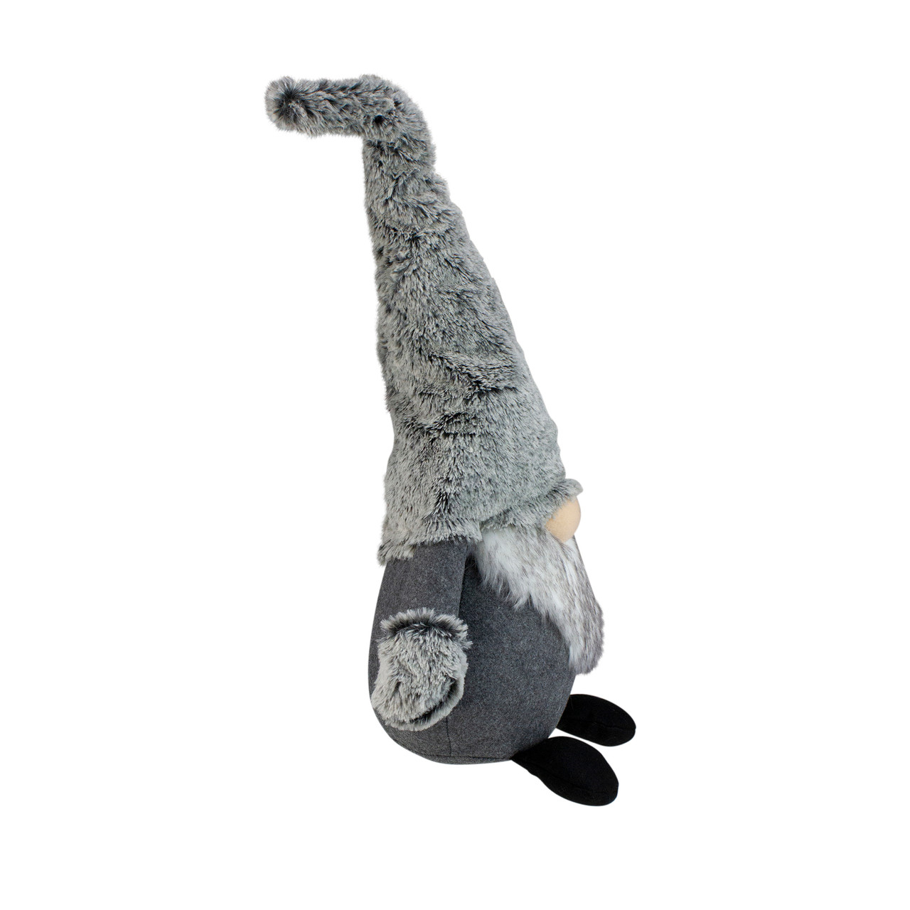 20 gray rustic christmas sitting santa gnome with faux moose christmas tree skirts