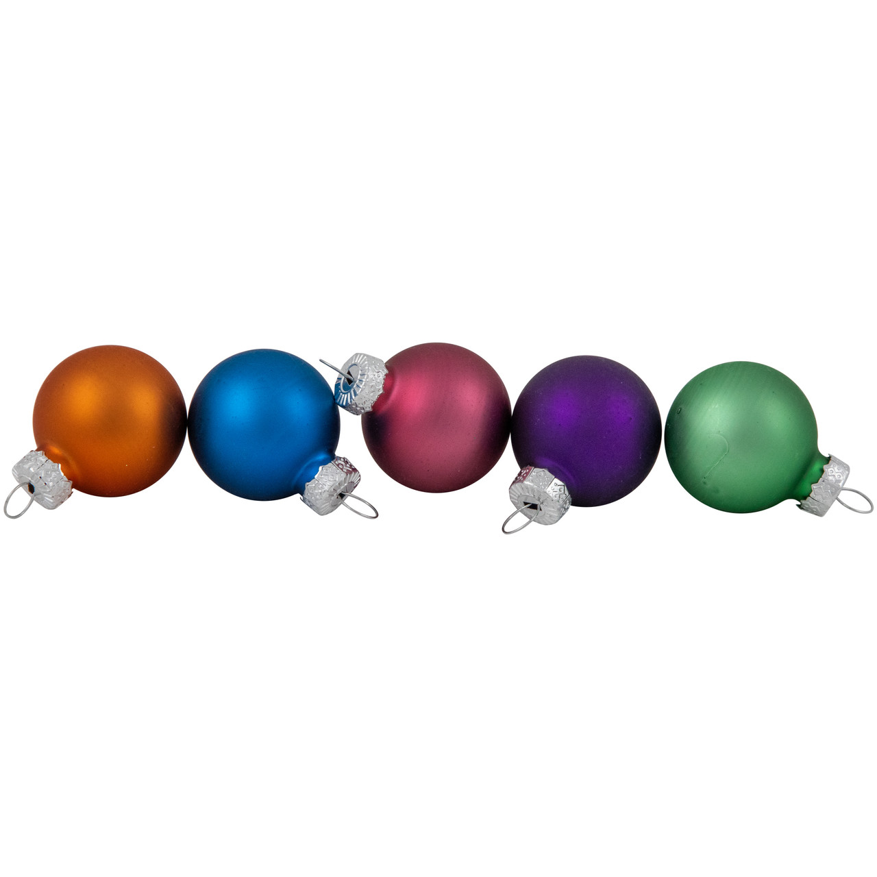 18 piece multi color vibrant glass ball christmas ornament colored glass christmas ornaments
