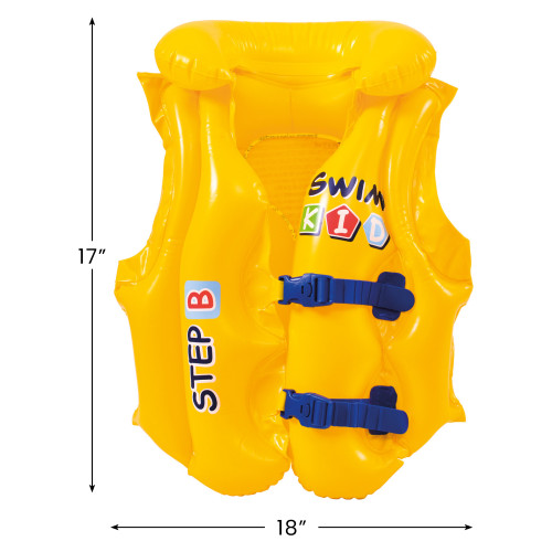 Yellow Swim Kid "Step B" Inflatable Unisex Water Or Swimming Pool ...