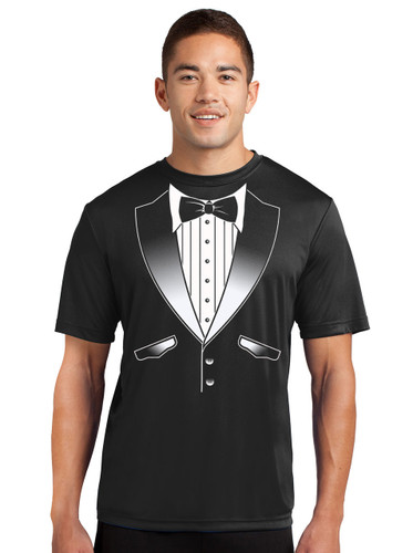 Performance Original Tuxedo T-Shirt - Loose Athletic Dry Fit Material