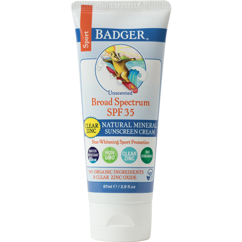Badger - SPF 35 Clear Zinc Sport Sunscreen - 2.9oz tube Badger - SPF 35 Clear Zinc Sport Sunscreen - 2.9oz tube