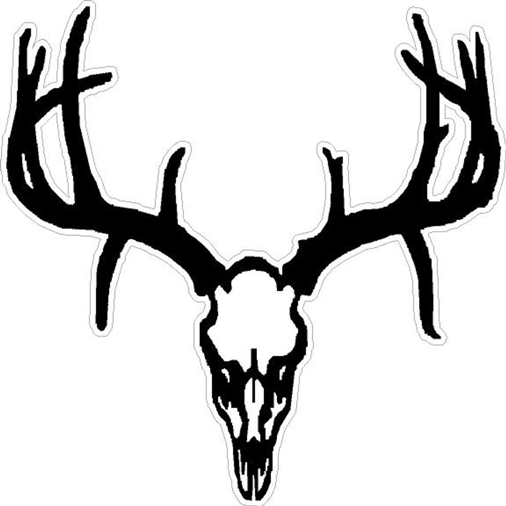 Download deer skull decal - Onestringer