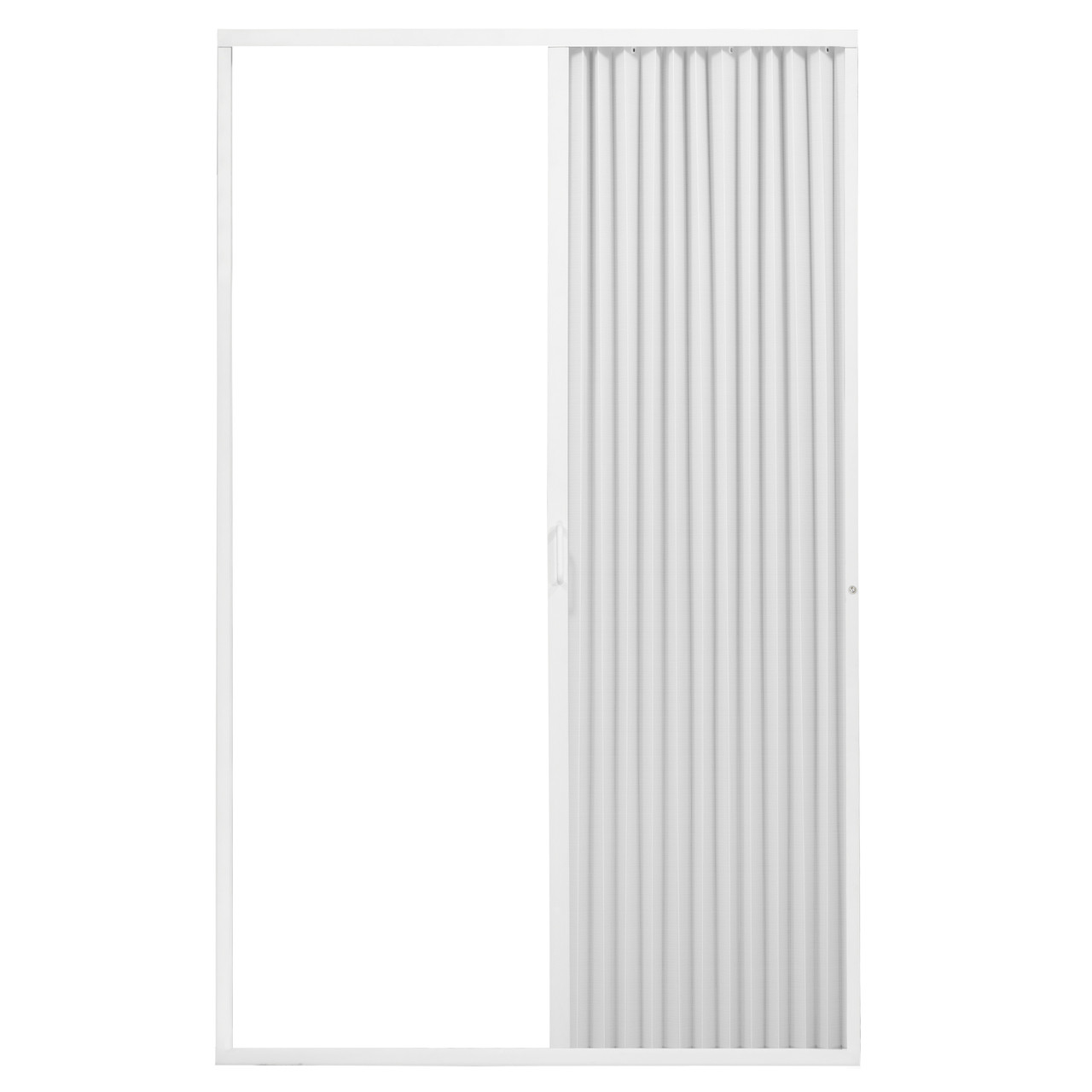 Pleated Folding RV Shower Doors White RecPro