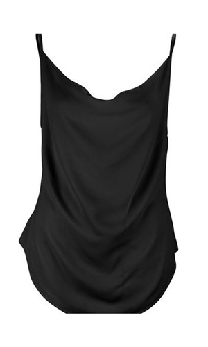C1008 Cowl Cami (Black) by Carbon 12