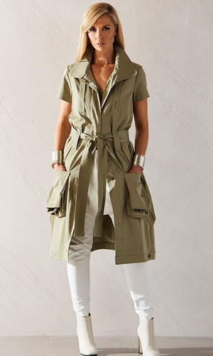 C1081 Trench Jacket (Khaki) by Carbon 12*