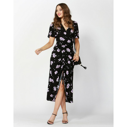 Ladies Dresses In Australia | Floral Bouquet Rouched Dress | SASS