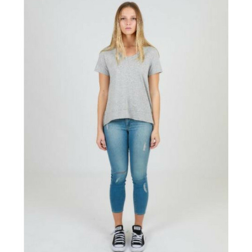 Brighton S/S Tee in Grey Marle by 3RD STORY*