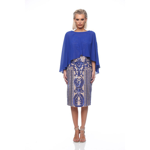 Chiffon Cover Up in Royal Blue by ROMANCE*