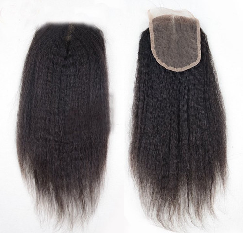 Mongolian Kinky Straight Closure Mongolian Kinky Straight Closure