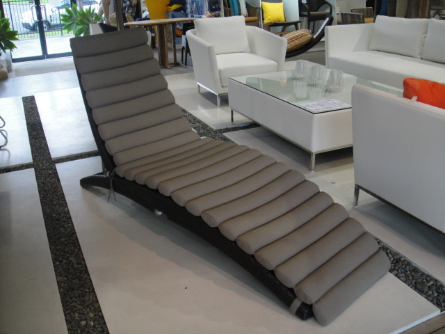 shown with optional cushion pad in taupe