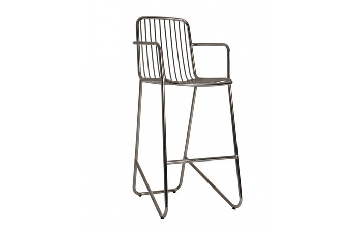 Phoenix bar stool stainless steel - electropolished
