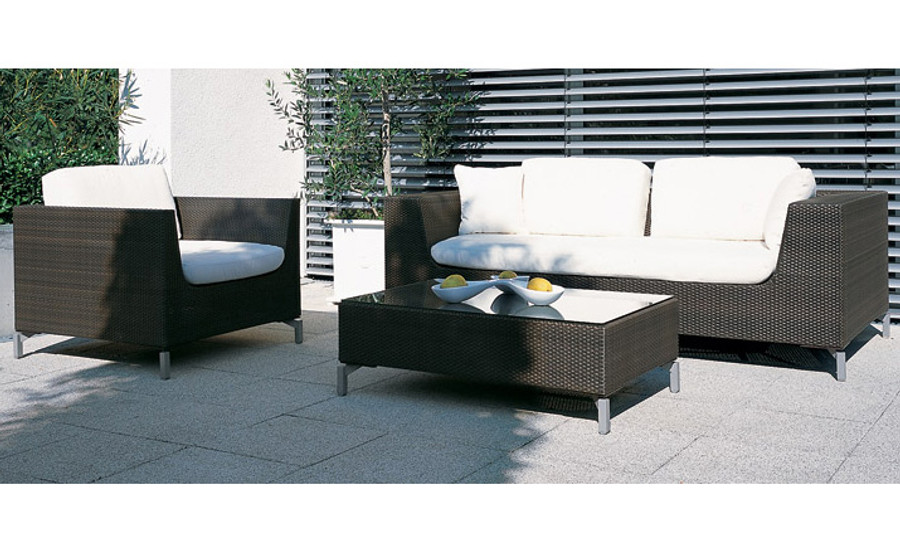 Rausch Outdoor Furniture Cubic Bay Lounge Suite , Sofa , Synthetic Cubic Bay outdoor Lounge - Rausch Outdoor Furniture Cubic Bay Lounge Suite , Sofa , Synthetic