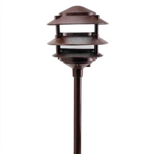 aluminum 3 tier led pagoda light post aqlighting