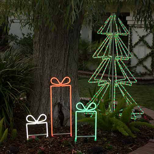Christmas LED Gift Box Neon Flex Rope Light Motif | AQLighting