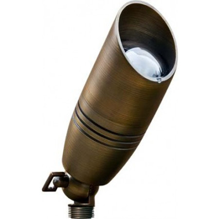 directional spot hood brass dabmar outdoor light lv dm spotlight weathered 12v