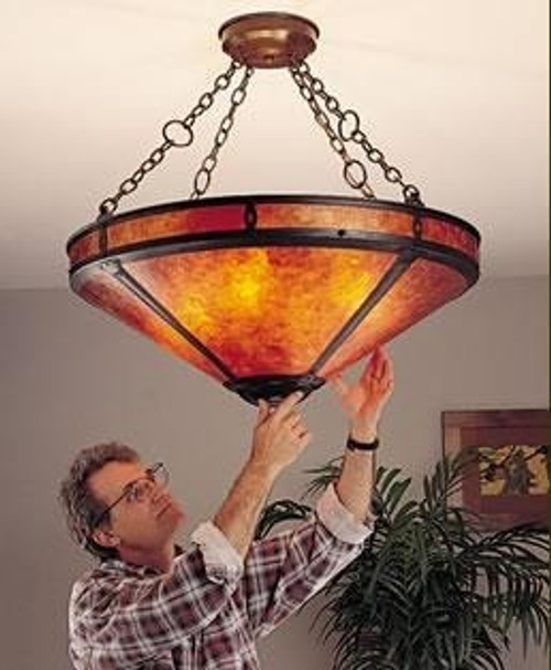 the mica lamp company super grand mission chandelier 116s