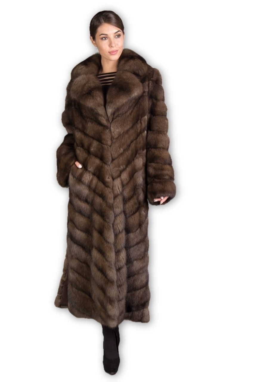 Long Brown Sable Fur Coat Cleopatra SKANDINAVIK FUR long-brown-sable-fur-coat-cleopatra-skandinavik-fur