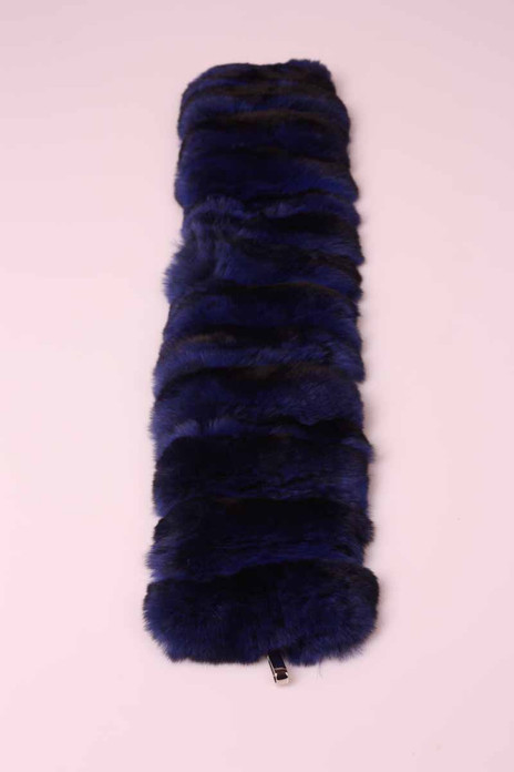 blue chinchilla fur trim blue chinchilla fur trim