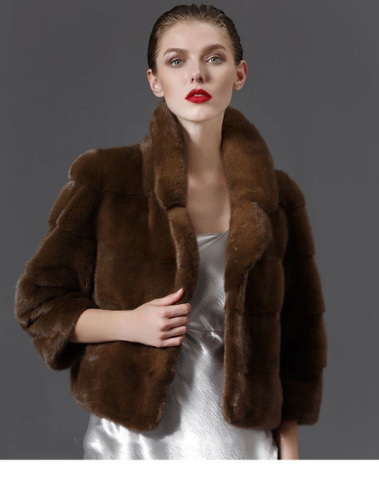 mink short coat