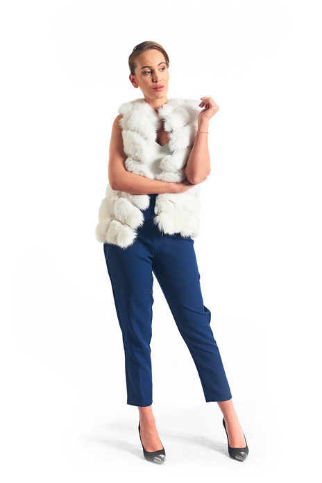 White Fox Fur Vest White Fox Fur Vest