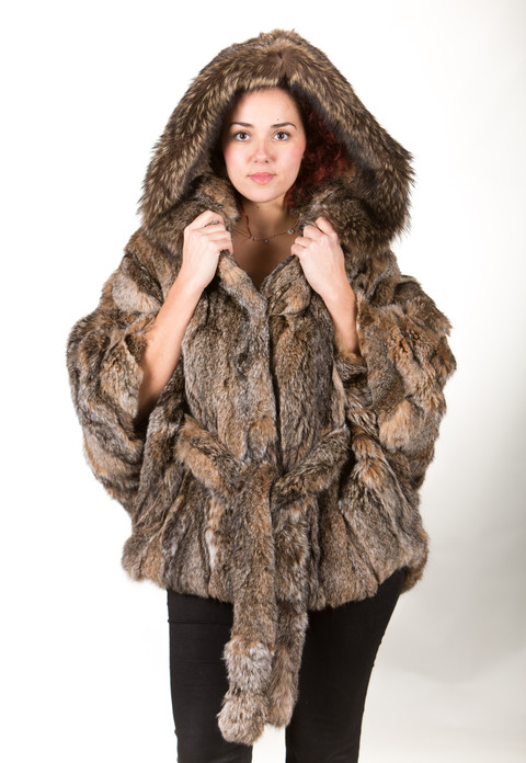 Canadian Lynx Fur Cape Hood Belt Canadian Lynx Fur Cape Hood Belt