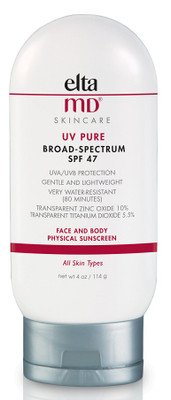 EltaMD UV Pure Broad-Spectrum SPF 47 Physical Sunscreen 4 oz EltaMD UV Pure Broad-Spectrum SPF 47 Physical Sunscreen 4 oz