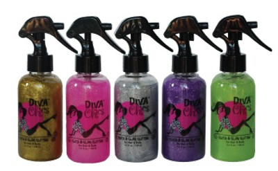 Diva Chics Be Glitzy Glitter Spray for Hair and Body 5.2 oz Diva Chics Be Glitzy Glitter Spray for Hair and Body 5.2 oz